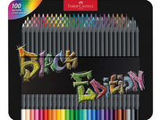 Faber-Castell Buntstifte Black Edition 100er Metallet.