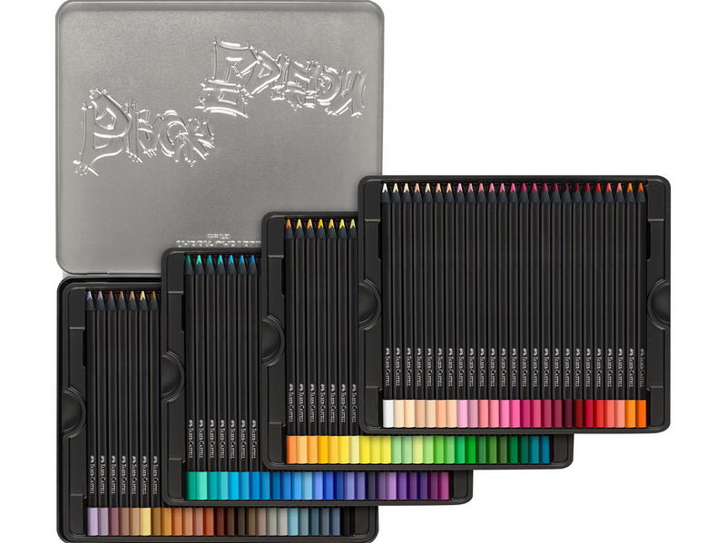 Faber-Castell Buntstifte Black Edition 100er Metallet.