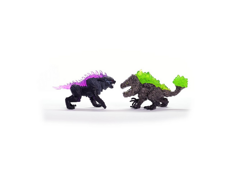 Schleich Eldrador Shadow Lynx vs Rock Crusher