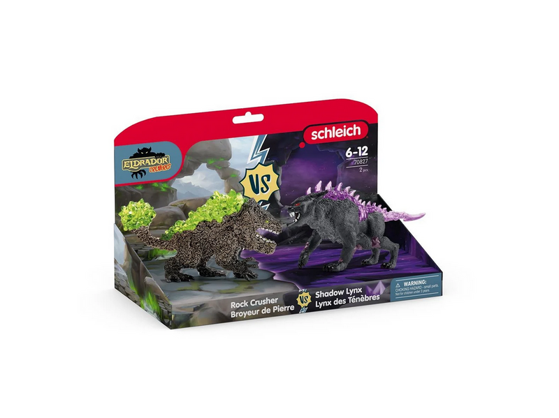 Schleich Eldrador Shadow Lynx vs Rock Crusher