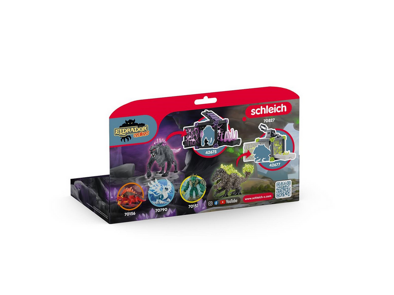 Schleich Eldrador Shadow Lynx vs Rock Crusher