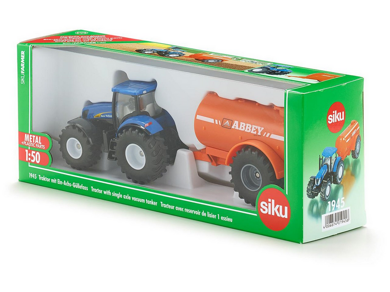 SIKU 1:50 Tractor With Single Axle Vacuum Tanker