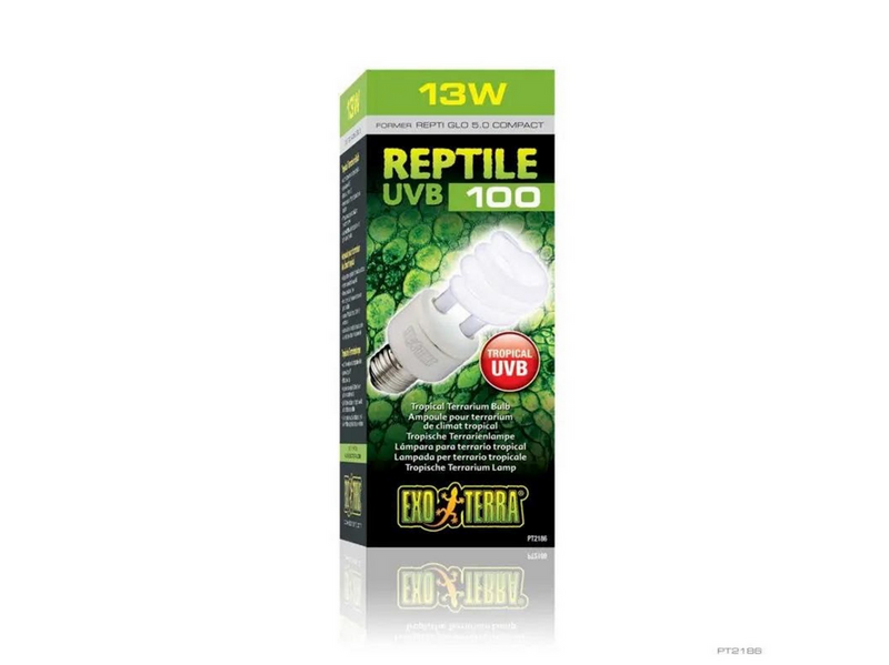 EXO TERRA Reptile UVB100 Compact Tropical Terrarium Bulb 13W