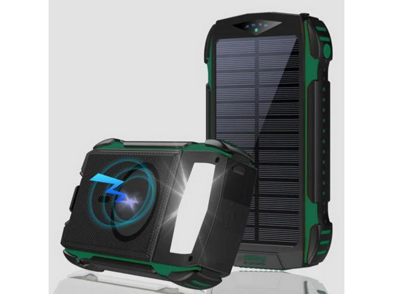 4smarts TitanPack Solar Power Bank - Green - 20000 mAh