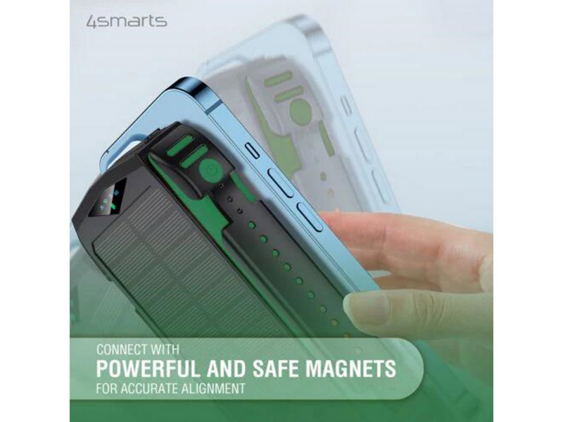 4smarts TitanPack Solar Power Bank - Green - 20000 mAh