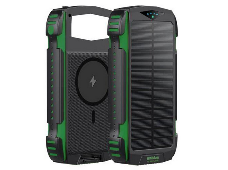 4smarts TitanPack Solar Power Bank - Green - 20000 mAh
