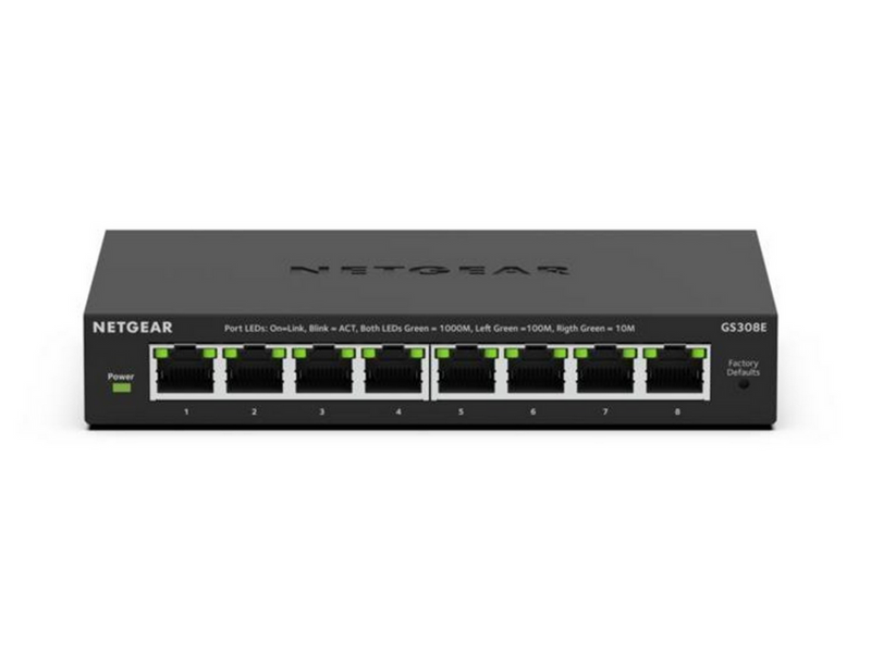 Netgear GS308E 8-Port Gigabit Ethernet Plus Switch