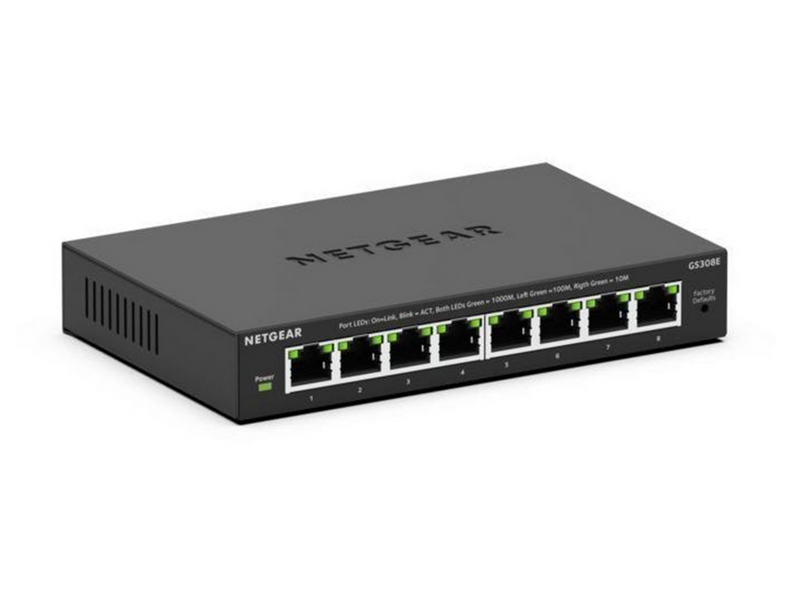 Netgear GS308E 8-Port Gigabit Ethernet Plus Switch