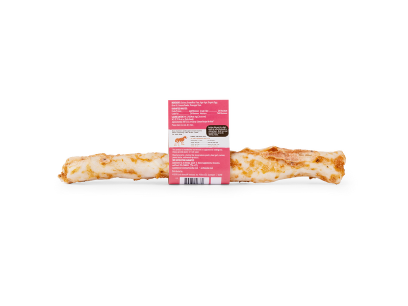 No-Hide Salmon Dog Chews Large 27cm