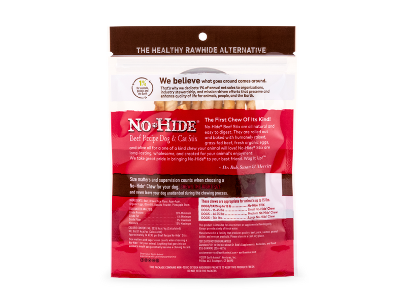 No-Hide Dog Chew Treat Beef Stix (45g 10-Pack)