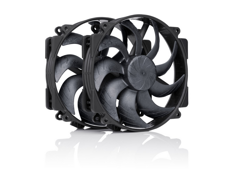 Noctua NF-A14x25r G2 PWM Sx2-PP chromax.black - Gehäuselüfter - 120mm - Schwarz