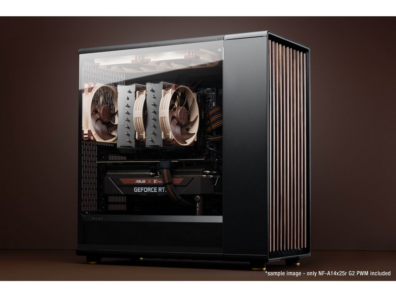 Noctua NF-A14x25r G2 - Gehäuselüfter - 140mm - Braun - 24 dBA
