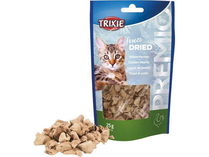 Trixie Katzenleckerei PREMIO Gefriergetrocknete Hühnerherzen 25g