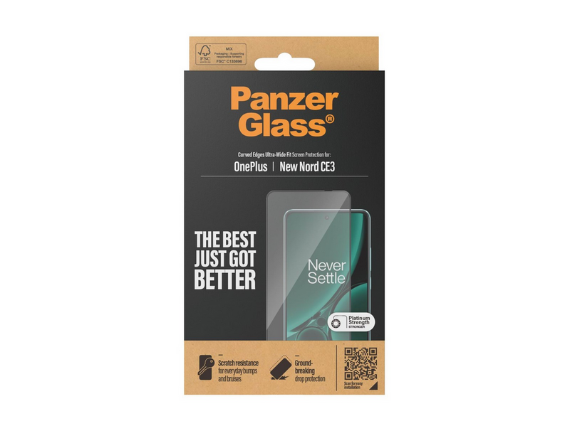 PanzerGlass Screen Protector OnePlus Nord CE4 | Ultra-Wide Fit