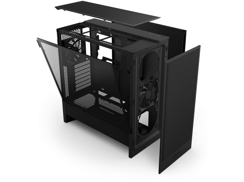 NZXT H5 Flow (2024) - Black - Gehäuse - Miditower - Schwarz