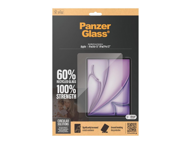 PanzerGlass Screen Protector iPad Air 13'' (2024-2026) | iPad Pro 13'' (2024-2025) | Ultra-Wide Fit