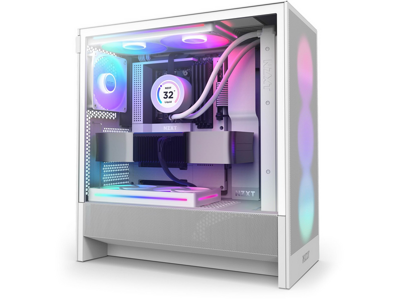 NZXT H5 Flow RGB (2024) - Gehäuse - Miditower - Weiß