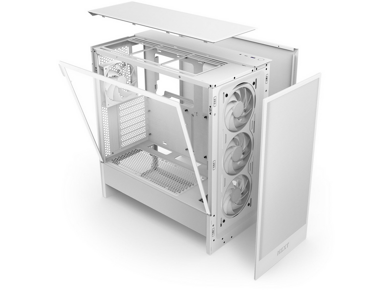 NZXT H5 Flow RGB (2024) - Gehäuse - Miditower - Weiß