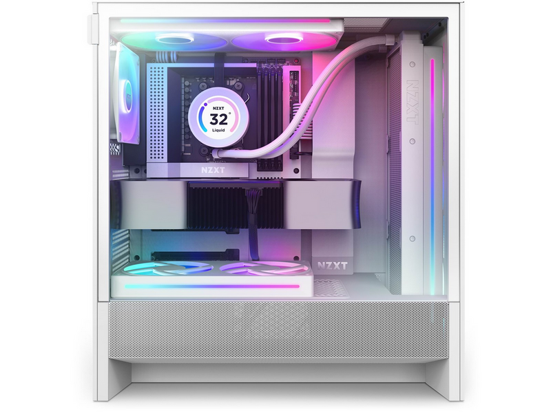 NZXT H5 Flow RGB (2024) - Gehäuse - Miditower - Weiß