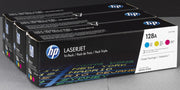HP Original 128A Toner Tri-Pack cyan, magenta, gelb 1.300 Seiten (CF371AM)