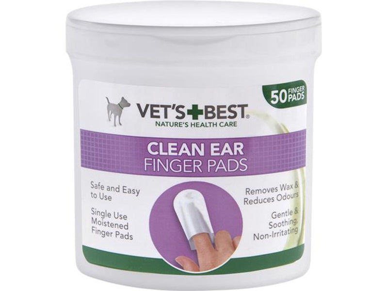 Vets Best Clean fingerpad for ear cleaning  50 pcs.