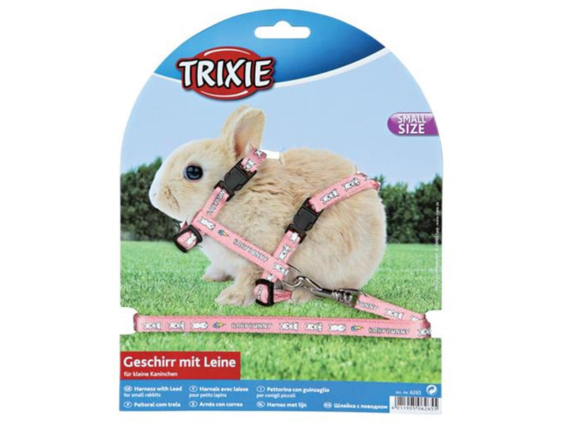 Trixie Harness with leash small rabbits 20–33 cm/8 mm 1.25 m - Assorted