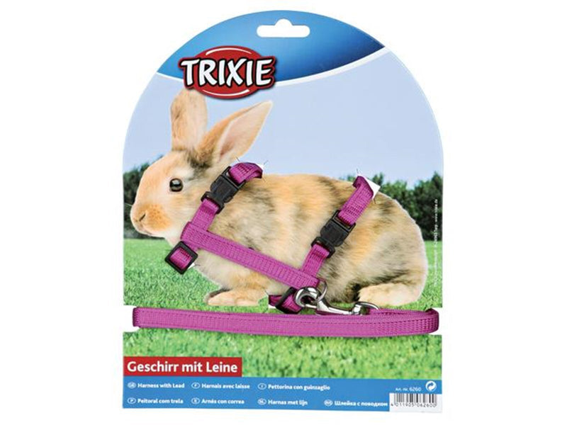 Trixie Geschirr mit Leine für Kaninchen – Verschiedene Farben