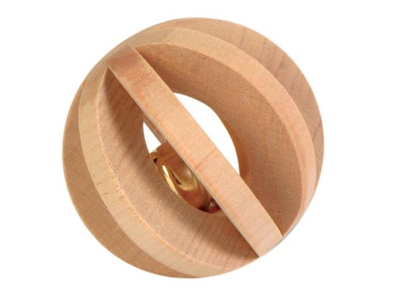 Trixie Naturholz-Lamellenball Spielzeug für Kleintiere 6cm