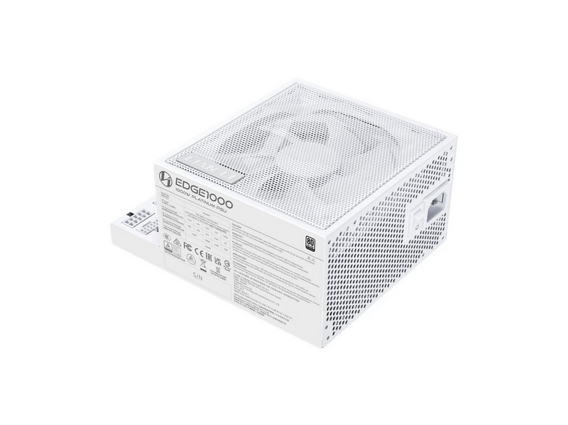 Lian Li EDGE 1000 White Netzteile - 1000 Watt - 120 mm - ATX 3.1 - 80 Plus Platinium