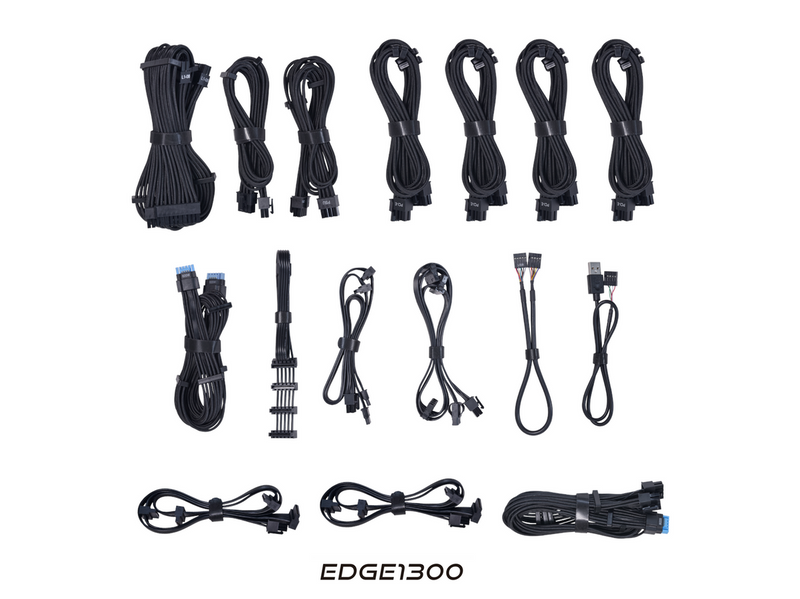 Lian Li EDGE 1300 BLACK Netzteile - 1300 Watt - 120 mm - ATX 3.1 - 80 Plus Platinium