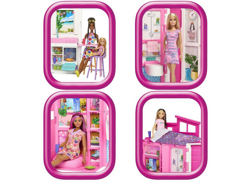Barbie Getaway Doll House & Doll