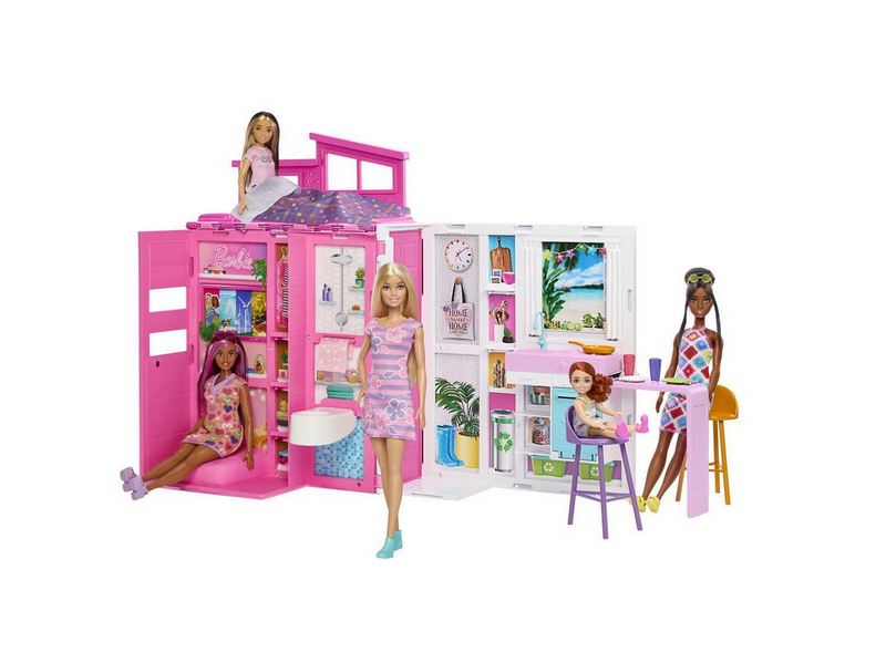 Barbie Getaway Doll House & Doll