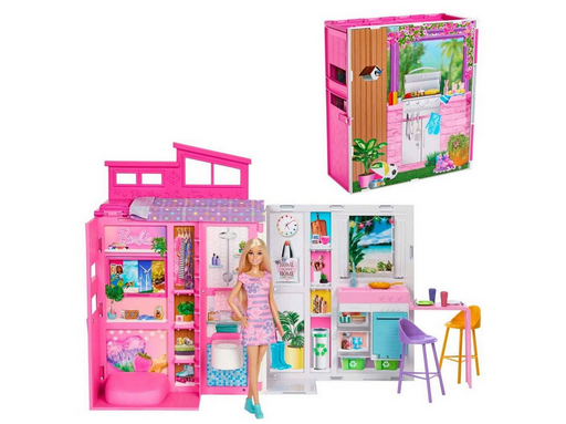 Barbie Getaway Doll House & Doll