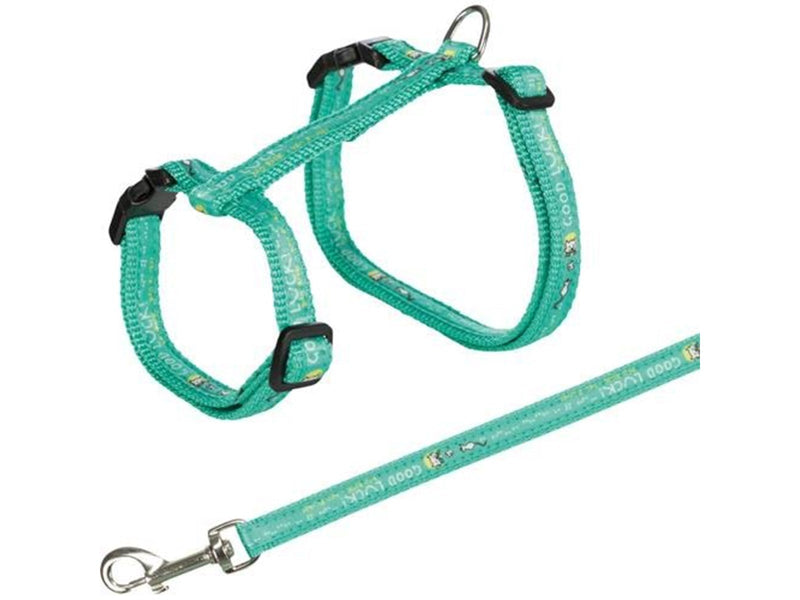 Trixie Katzengeschirr XL mit Leine "Good Luck"  in verschiedenen Farben