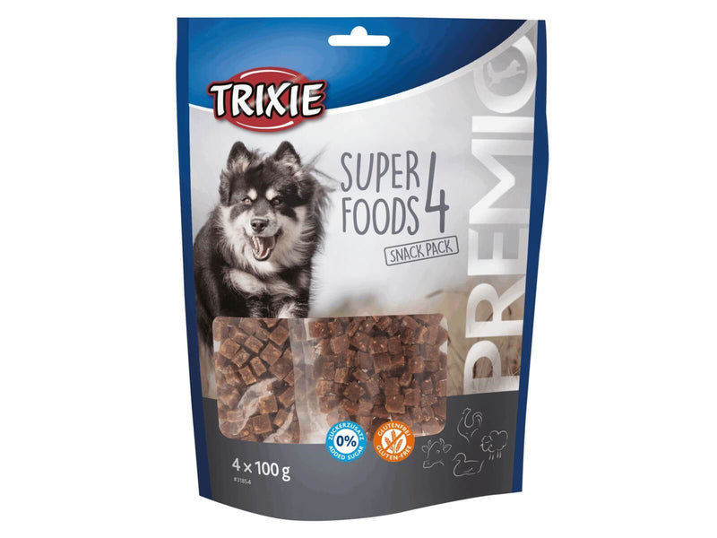 Trixie PREMIO 4 Superfoods Chicken Duck Beef Lamb 400g (4x100g)