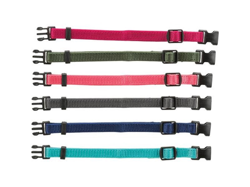 Trixie Junior Set of puppy collars M–L: 22–35 cm/10 mm 6 pcs. fuchsia graphite indigo forest coral ocean