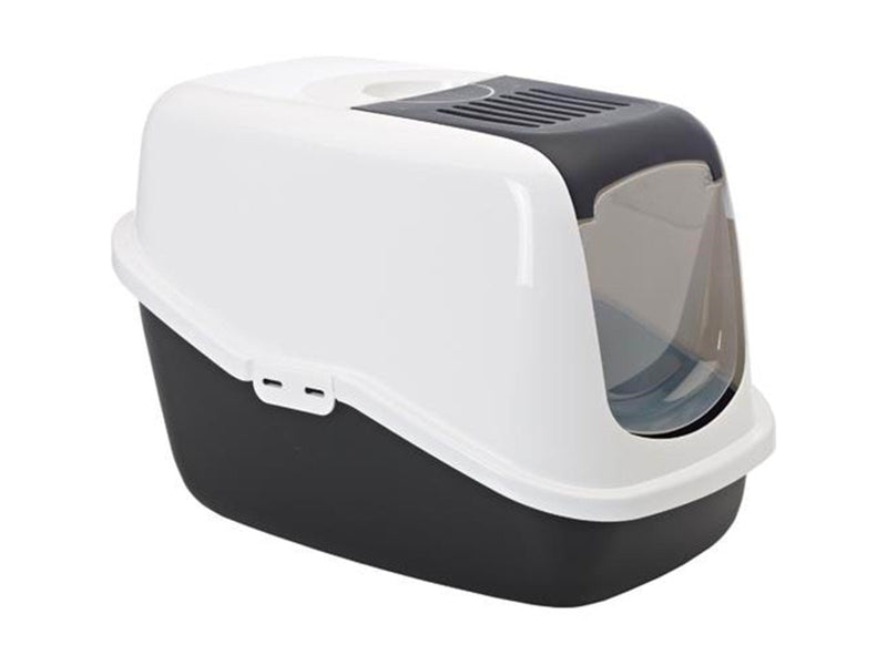 Savic Nestor Cat Toilet Home Black White 56x39cm