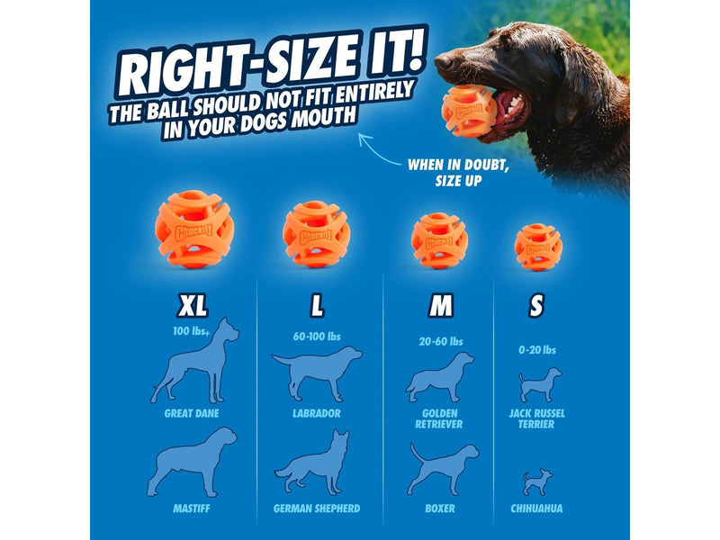 CHUCKIT Air Fetch Ball Breath Right Small (2-Pack)