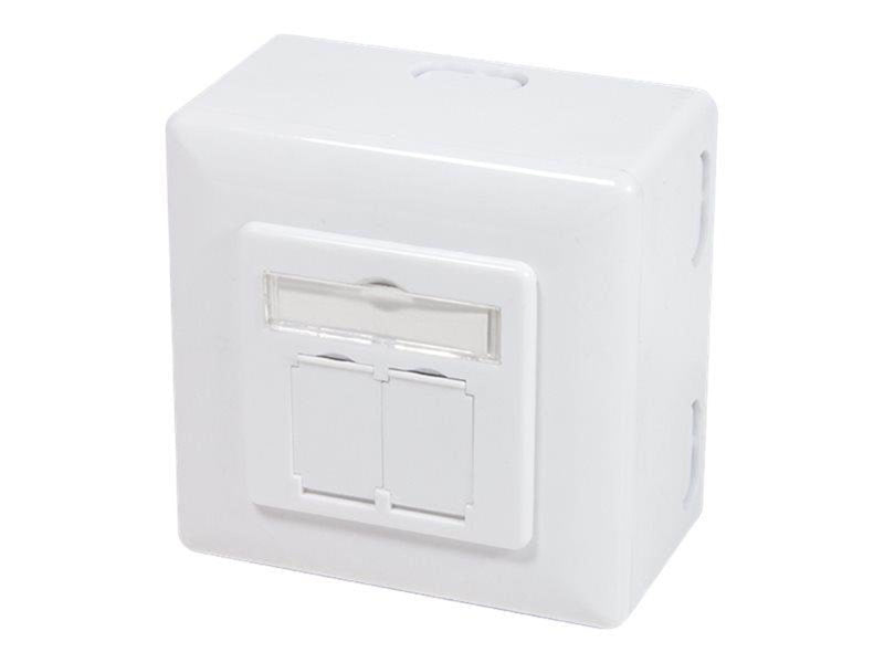 LogiLink NP0039 Cat6 2-Port Network Outlet Box