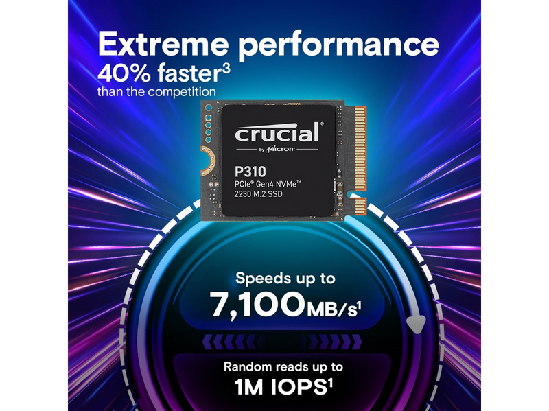 Crucial P310 SSD - 2TB - M.2 2230 - PCIe 4.0