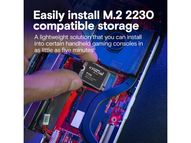 Crucial P310 SSD - 2TB - M.2 2230 - PCIe 4.0
