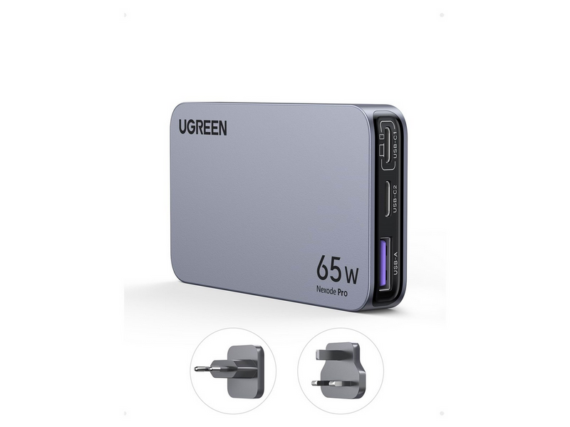 UGREEN Nexode Pro 65W 3-Port GaN Ultra-Slim Fast Travel Charger