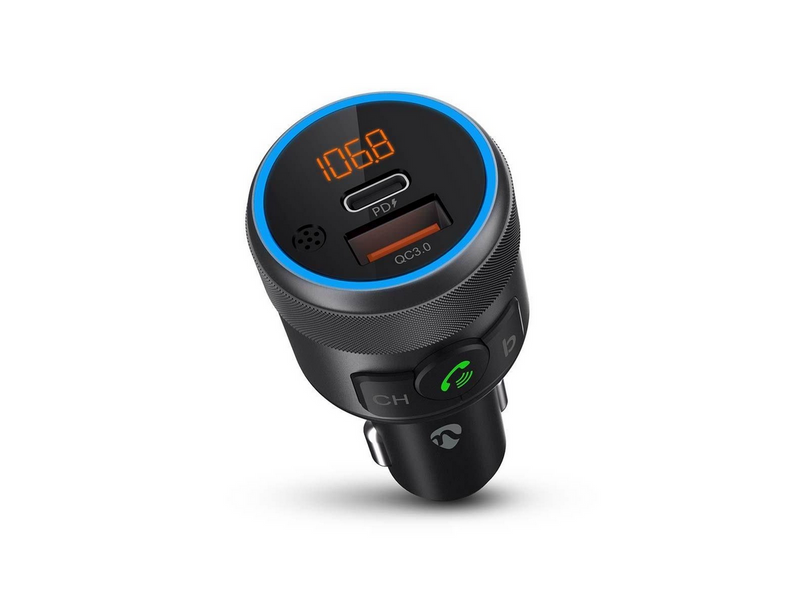 Nedis Car FM Transmitter | Fixed | Hands free calling | 1 "