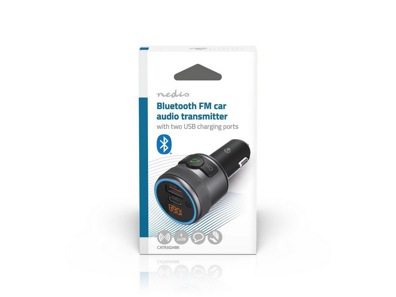 Nedis Car FM Transmitter | Fixed | Hands free calling | 1 "