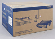 Brother Original TN3380 Toner Doppelpack schwarz 2x 8.000 Seiten (TN-3380TWIN)