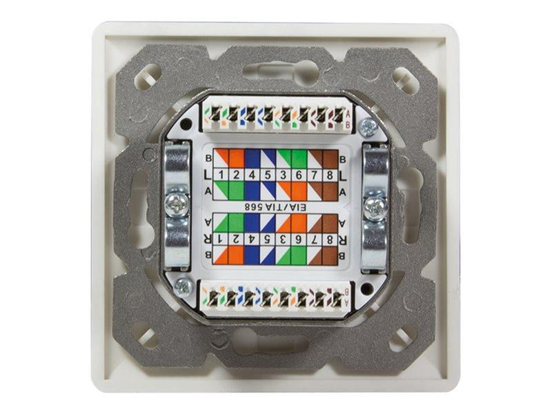 LogiLink NP0039 Cat6 2-Port Network Outlet Box