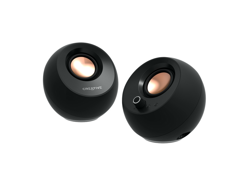 Creative Pebble Pro - Black - Bluetooth - 2.0 PC-Lautsprecher - Schwarz