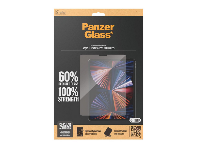 PanzerGlass Screen Protector iPad Pro 12.9'' (2018 2020 2021 2022) | Ultra-Wide Fit
