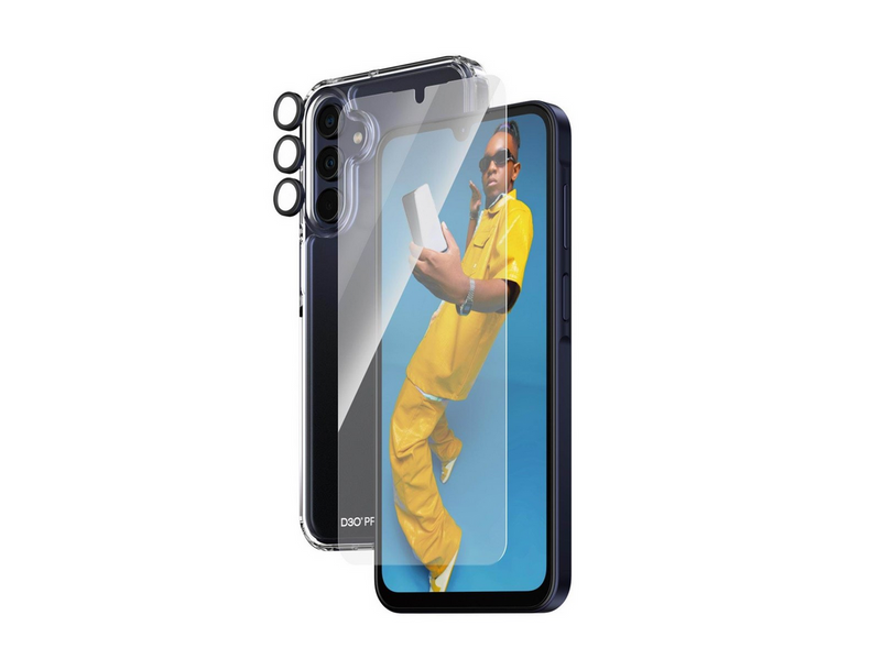 PanzerGlass 3-in-1 Protection Pack Samsung Galaxy A15 | A15 5G | Ultra-Wide Fit w. EasyAligner