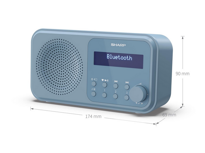 Sharp Tokyo DR-P420 - DAB portable radio - Bluetooth - DAB/DAB+/FM - Mono